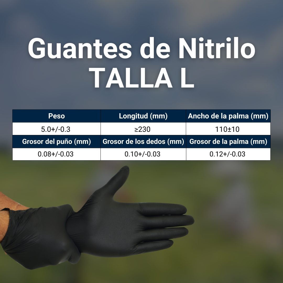 Guantes de Nitrilo - Hechos de NBR